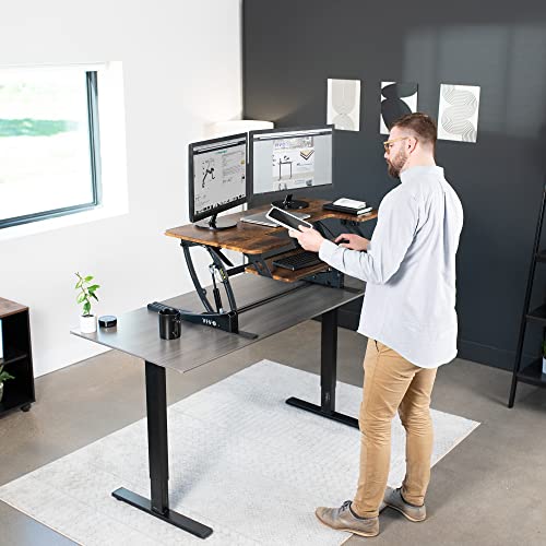 image for VIVO 42 inch Height Adjustable Stand Up Desk Converter, V Series, Quic