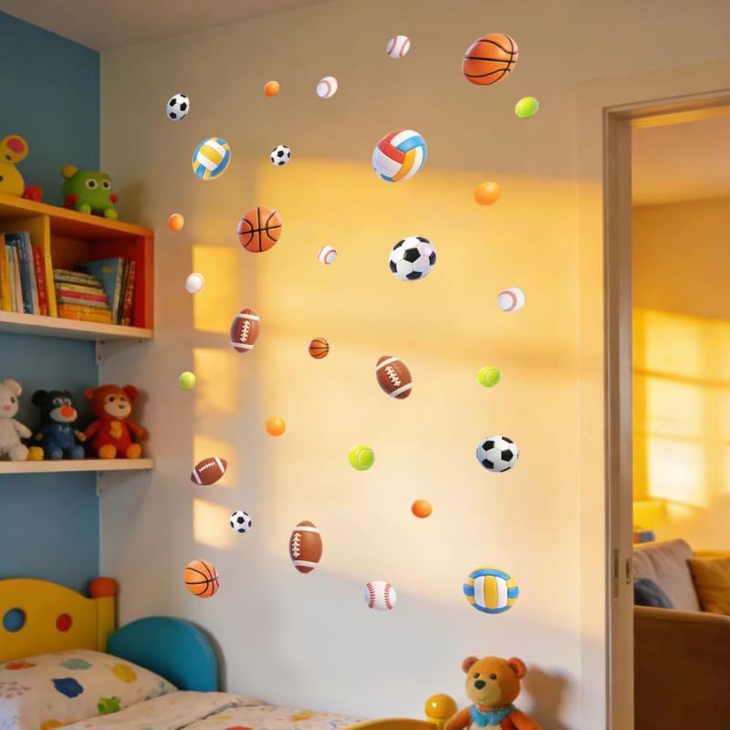 372 Piezas Vinilos Deportivos para Pared miniatura 6