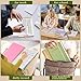 Hardcover Spiral Notebooks for Work, 5 Subject Notebook College Ruled with Dividers Tabs, Lined Organizer Notebook Journal for Women, 240 Pages Small A5 Notebooks for School Note Taking, 5x7 Green