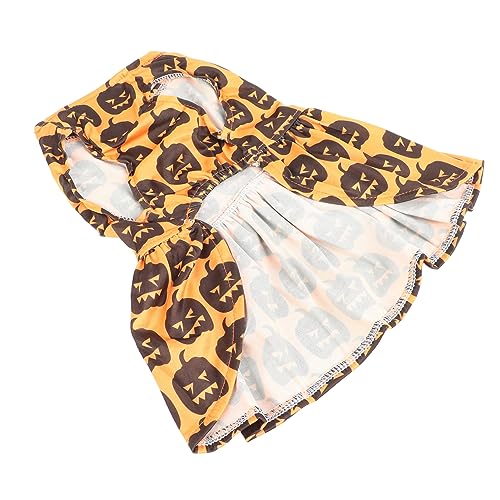 Masyrt Halloween Hundekleid Kürbismuster