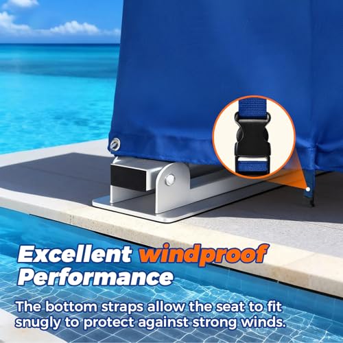 Funda Protectora para Silla Elevadora de Piscina Azul miniatura 5