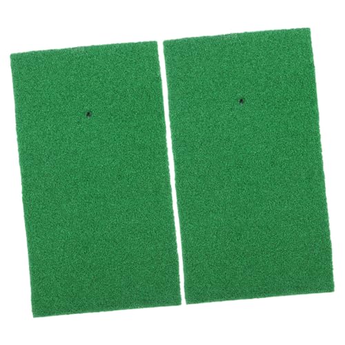 EXAOMBLE 2pcs Golf Turf Mat Indoor Hitting Mat for Practice Portable Design for Golf for Indoor Swing Training