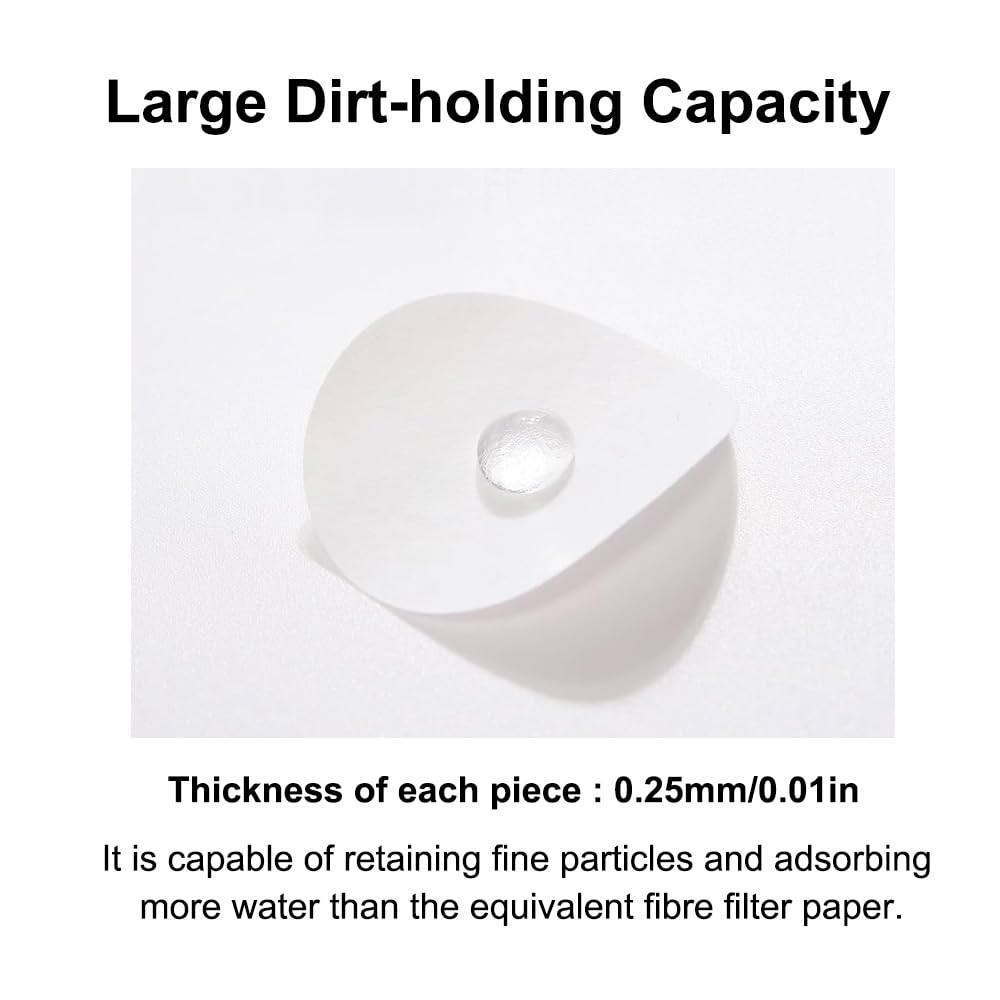 50 unidades de membrana de filtro microporosa de fibra de vidrio, 50 mm de diámetro, membrana hidrófoba de 0,45 um