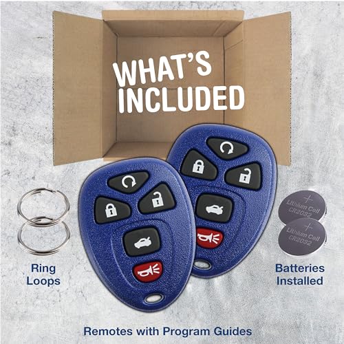 image for 2X KeylessOption Key Fob Replacement for 2004 2005 2006 2007 2008 2009
