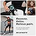 REATHLETE DEEP4S Percussive Therapy Device - Massage Gun for Muscle Treatment - Handheld, Wireless Deep Tissue Massage - Ideal for Back, Shoulder, Arms, Glutes, Calf's - Full Body Pain Relief
