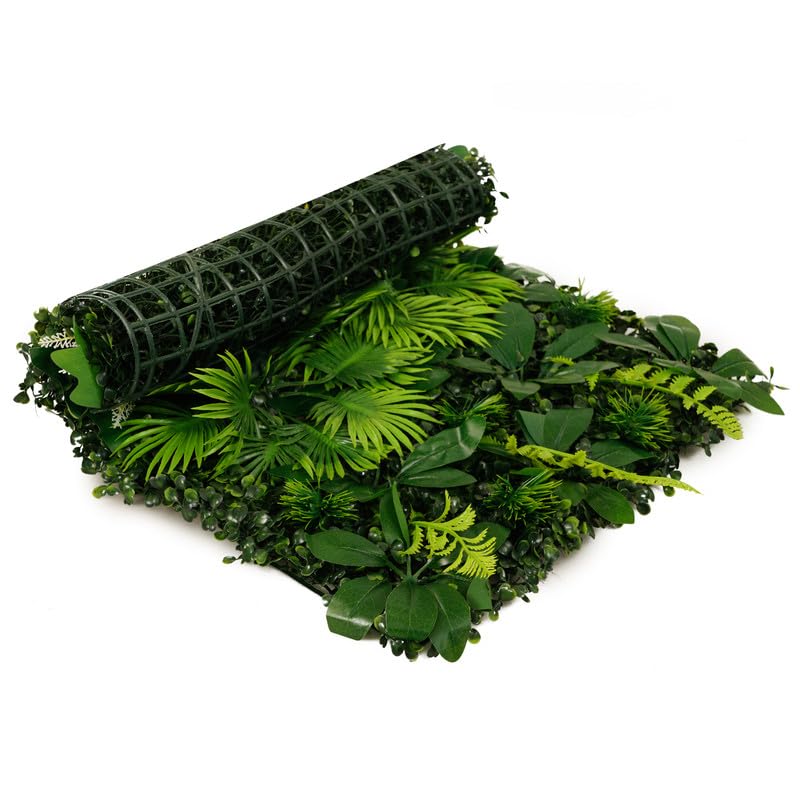 Image of Wall Grass (6 Pcs), Artificial Grass for Wall Decoration, Vertical Garden Artificial Mat, Artificial Grass Tiles for Balcony and Garden (Forest, 60cm x 40cm x 8cm, Plastic, Pack of 6)