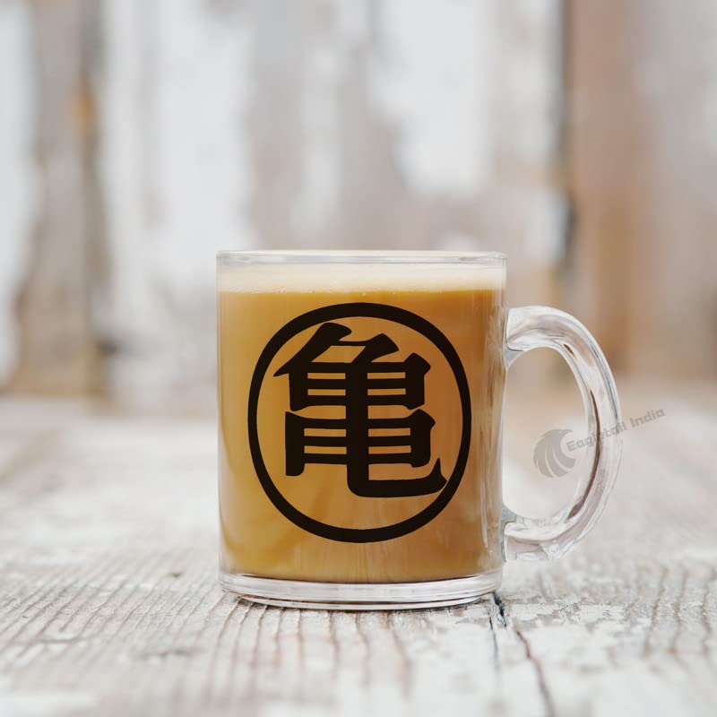 Eagletail India Goku Sign Transparent Glass Coffee and Tea Mug