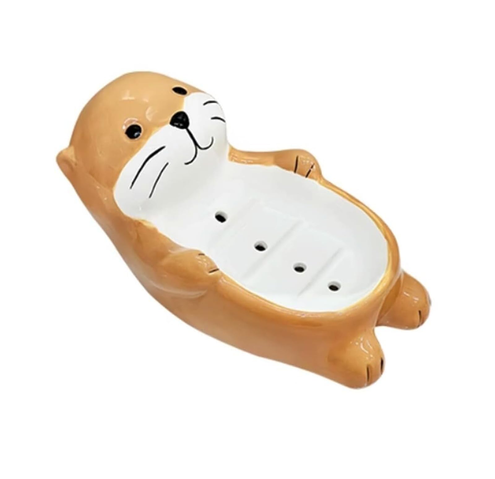 Porte-savon loutre en céramique pour une touche de douceur au quotidien