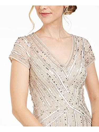 Image of Adrianna Papell Women's Long Beaded Dress