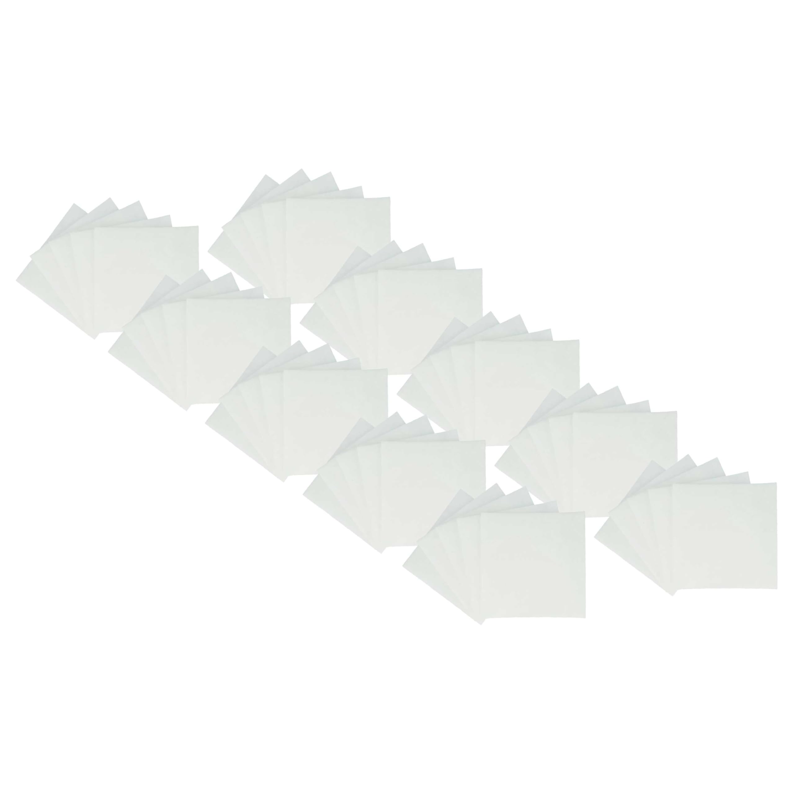 vhbw 50 x filtr powietrza G2 zamiennik do Lunos 034185, 2/FSA do wentylatora, wentylatora łazienkowego, wentylatora, urządzenia wentylacyjnego – biały