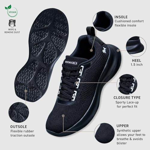 Image of Neeman's Cloud Knit Sneakers for Men | Lightweight, Breathable & Supportive | Recycled Knit Upper with Cushioned Insole & Flexible EVA Sole