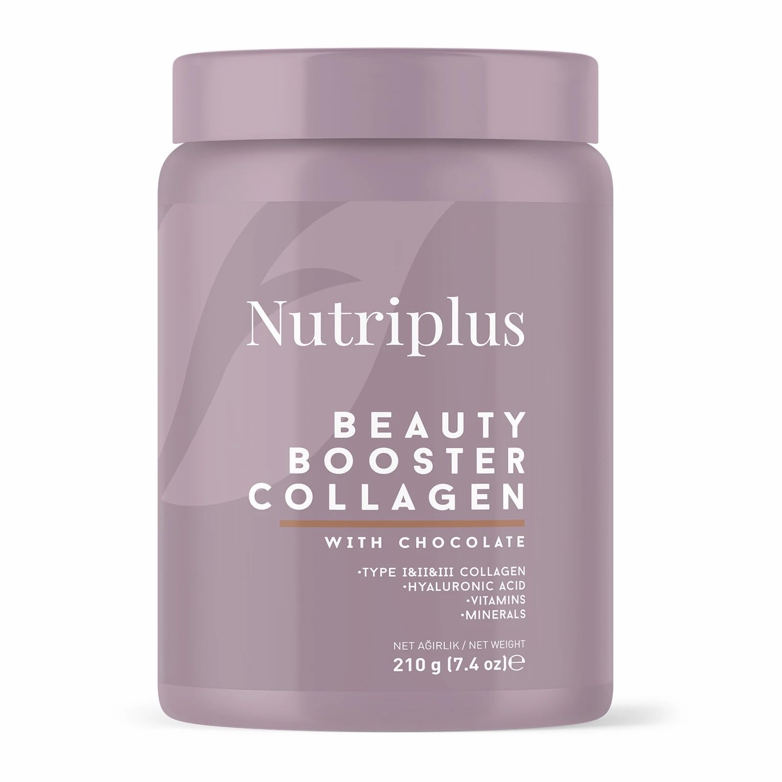 FARMASI Nutriplus Beauty Booster Collagen Chocolate for Skin Care and Hair Growth Grass Fed Collagen Powder for Muscle