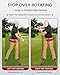 FAITIO Golf Alignment Sticks with Stick Holder Adjustable for Correct Swing Plane&Accuracy Portable Practice Aid for Beginners Red