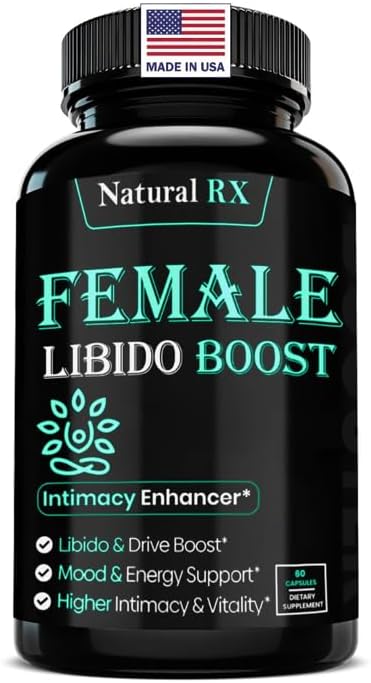 Fast Acting Female Libido Booster | Female Enhancement, Natural Lubrication, Long Lasting, Hormonal Balance | High Intimacy, Increases Drive and Mood with Maca Root, Ginseng, Tribulus, Gingko|