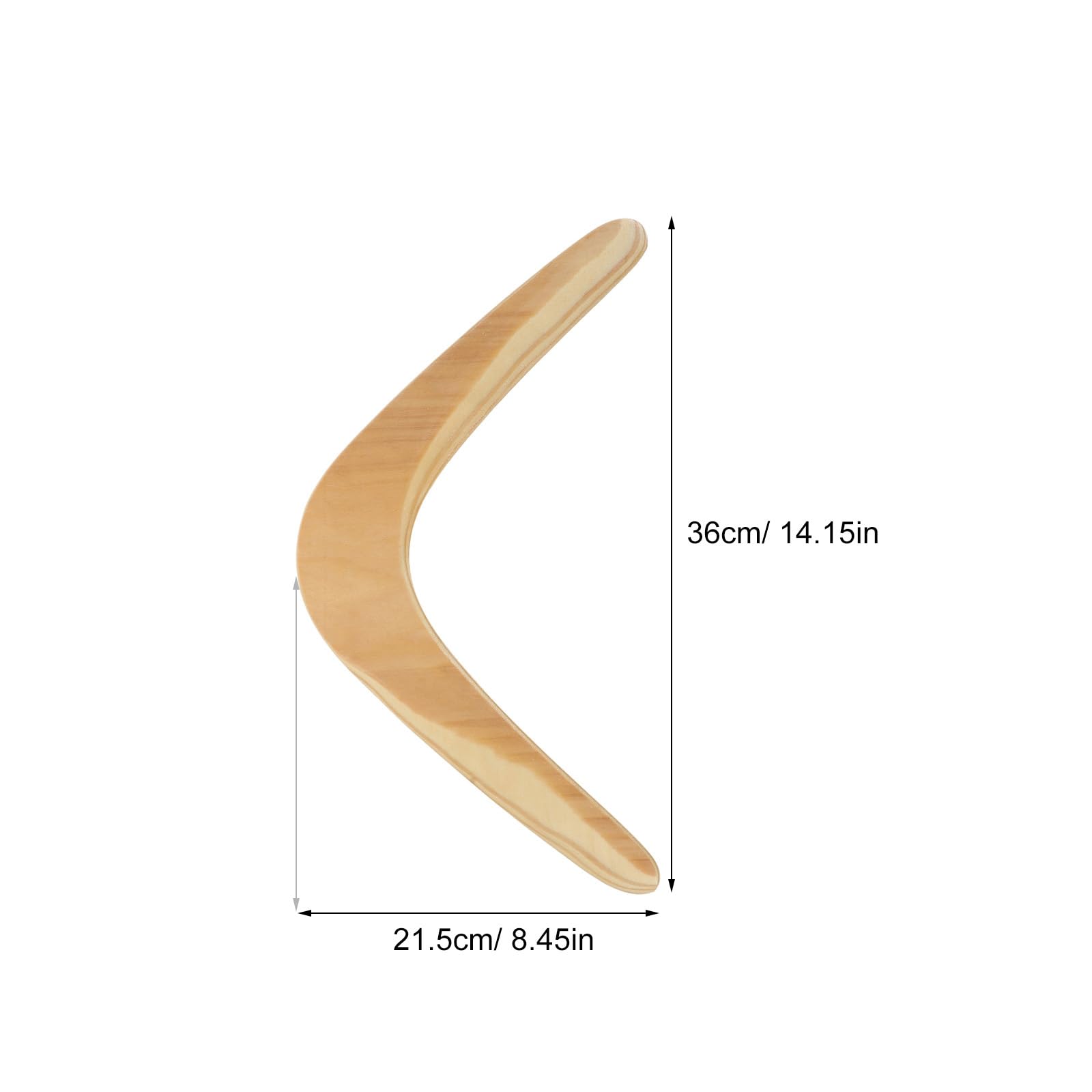 IMIKEYA 1 Pezzo Boomerang Legno Bambini Classico a V Forma di Boomerang in Legno Boomerang all'aperto Boomerang Giocattolo Aereo per Bambini all'aperto
