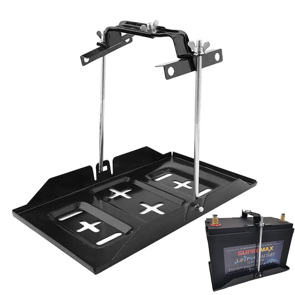 car battery installation tray corrosion cleaning hold down bracket