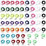 FSAIUIS 60 Pcs Magic Twisty Worm Wiggly Twisty Fuzzy Worms on a String 12 Colors for Party Favors