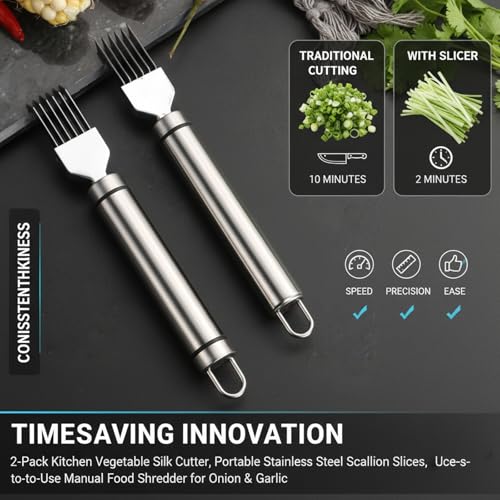 Rallador manual de acero inoxidable para verduras 2 unidades miniatura 6