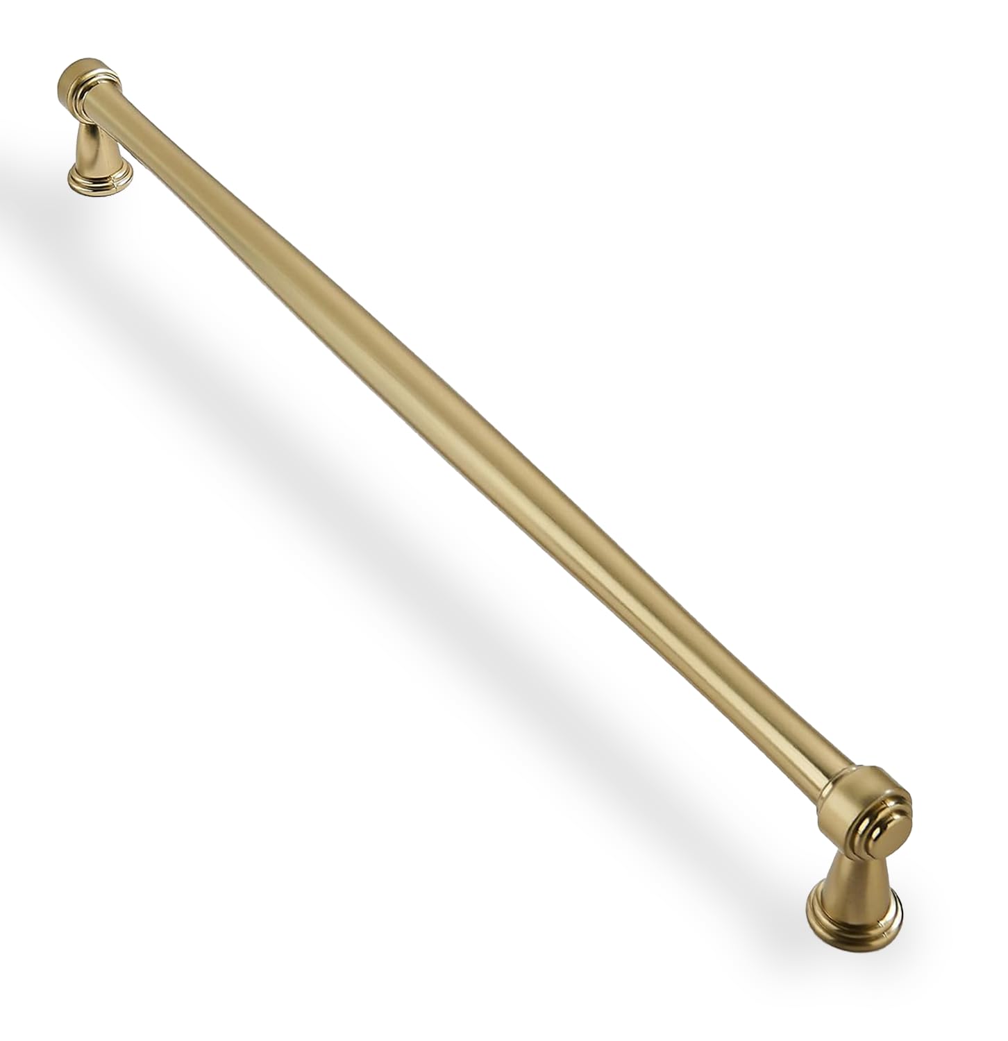 ZAUYX Solid Heavy Duty Brushed Brass Appliance Handles 1 Pack 18 Inch Hole Center Appliance Pulls Satin Brass Hardware is Suitable for Kitchens