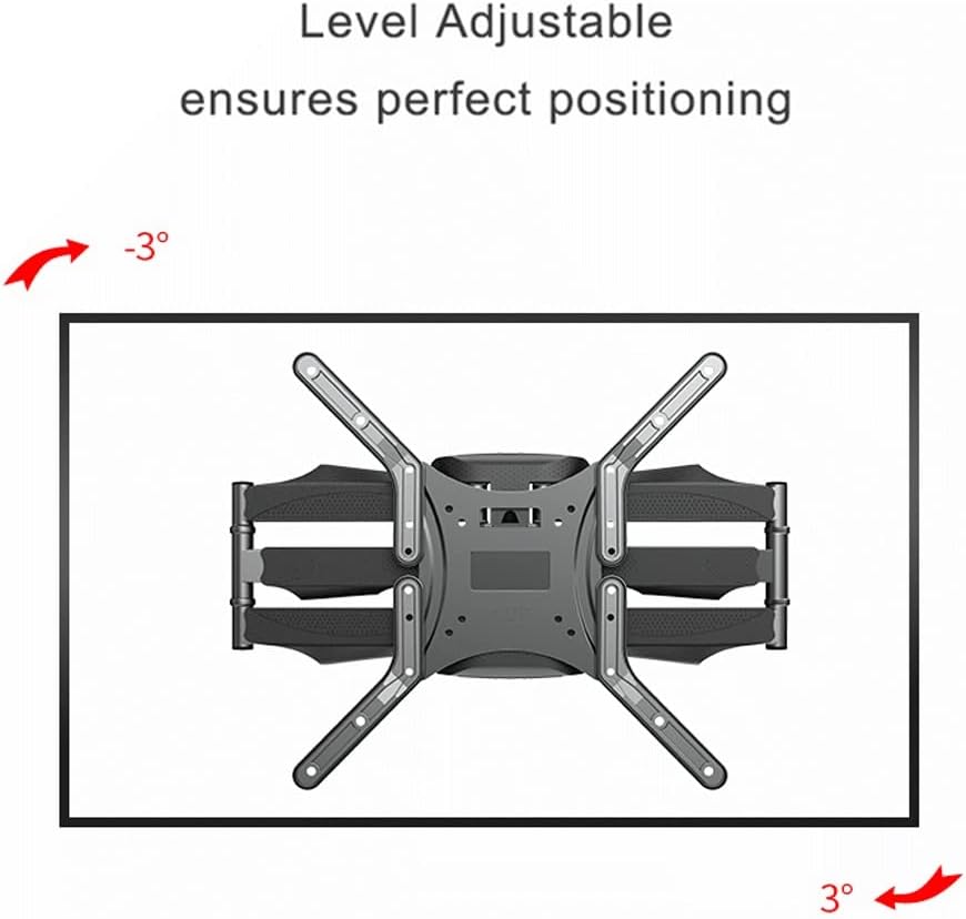 Articulating 6 Arms Tv Wall Mount Full Motion Tilt Bracket Support for 32"-65" Tvs Up to 400x400mm
