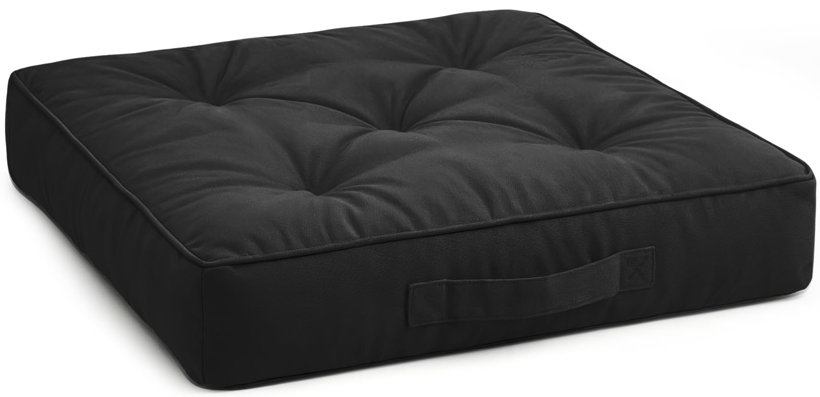 Booster Cushions For Armchairs Large Seat Dining Chair 45x45 Square Seat Pad, 10cm Thick Floor Cushion, Pregnancy & Post-Operative Adults Chair Bolster Cushion Seat Car Seat Sofa(Black)