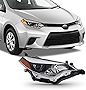 AKKON - For 14-16 Corolla Built-in LED Chip Projector Headlight Lamps Passenger Right Side Direct Replacement