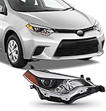 AKKON - For 14-16 Corolla Built-in LED Chip Projector Headlight Lamps Passenger Right Side Direct Replacement