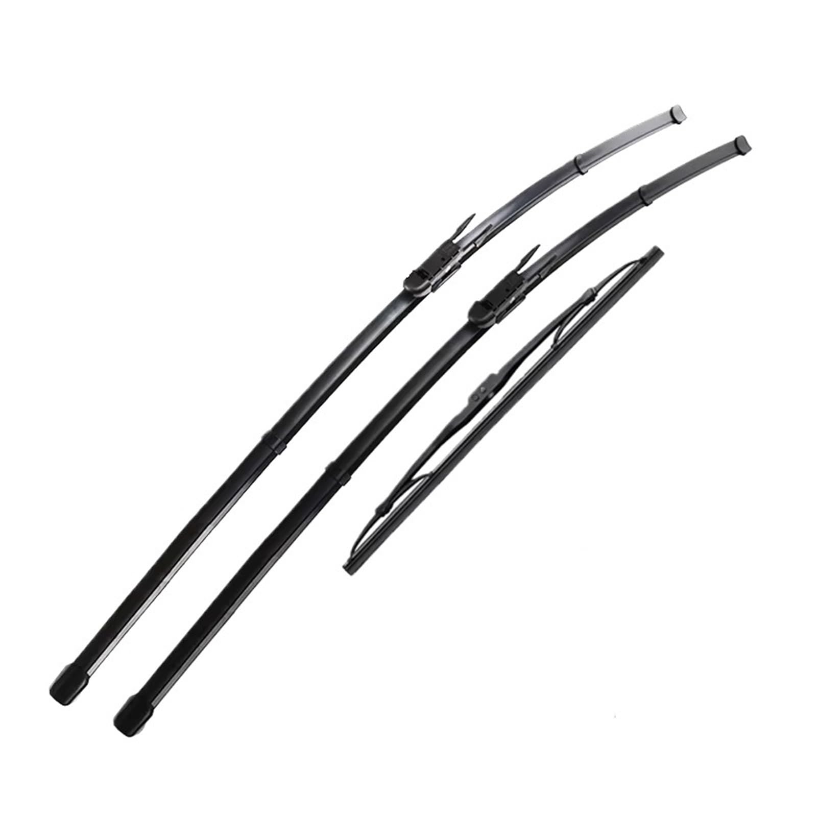 Compatible con A3 8P 2005 2006 2007 2008 2009 2010 2011 2012 24" + 19" + 13" Escobillas limpiaparabrisas Delanteras y traseras, Parabrisas, escobillas de Lluvia, Conjunto de limpiaparabrisas