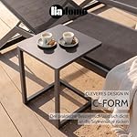 Sonnenliegen Set Scaro/Lido 3-teilig Anthrazit