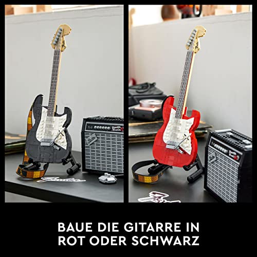 LEGO 21329 Ideas Fender Stratocaster, DIY-Gitarren-Kit, Musikinstrument für Erwachsene mit 65 Princeton Reverb… – Bild 6
