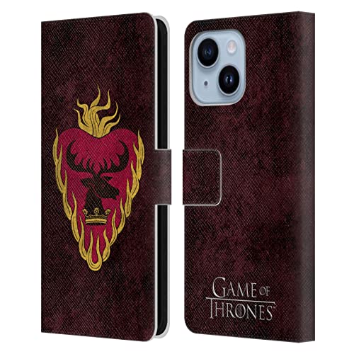 Étui cuir compatible iPhone 14 Plus HBO Game of Thrones Stannis