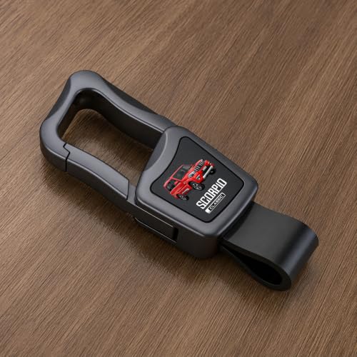 Image of Greenworld Scratch proof Fob Key Heavy Duty Keychain Compatible With New Mahin-dra Scorpio /bolero /xuv700 /xuv300 /3xo with new mahin-dra logo