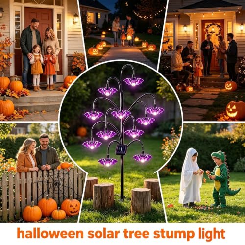 Luces solares de Halloween para jardín que iluminan el camino de tu casa 3