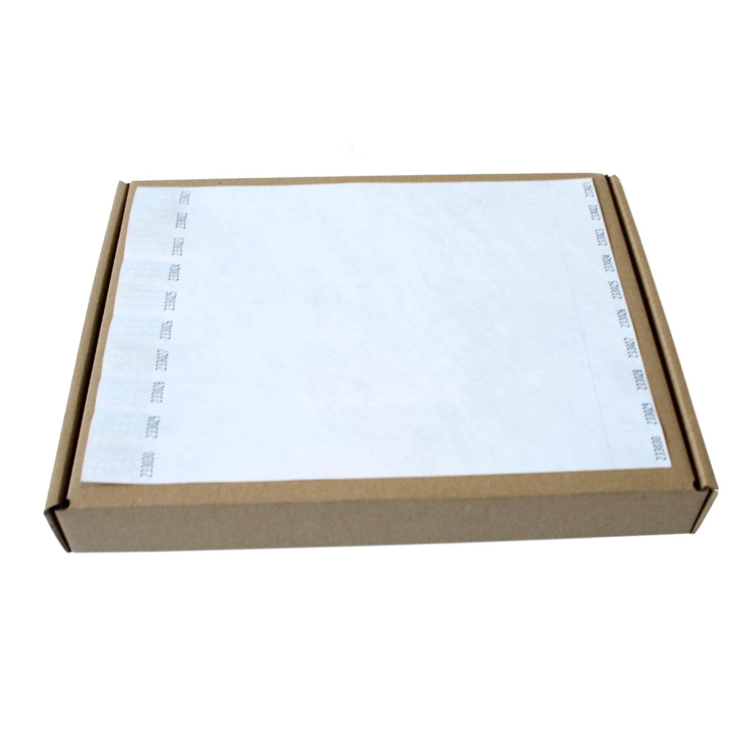 MP - Tyvek Pulseras 1000 unidades para Eventos, Color Blanco