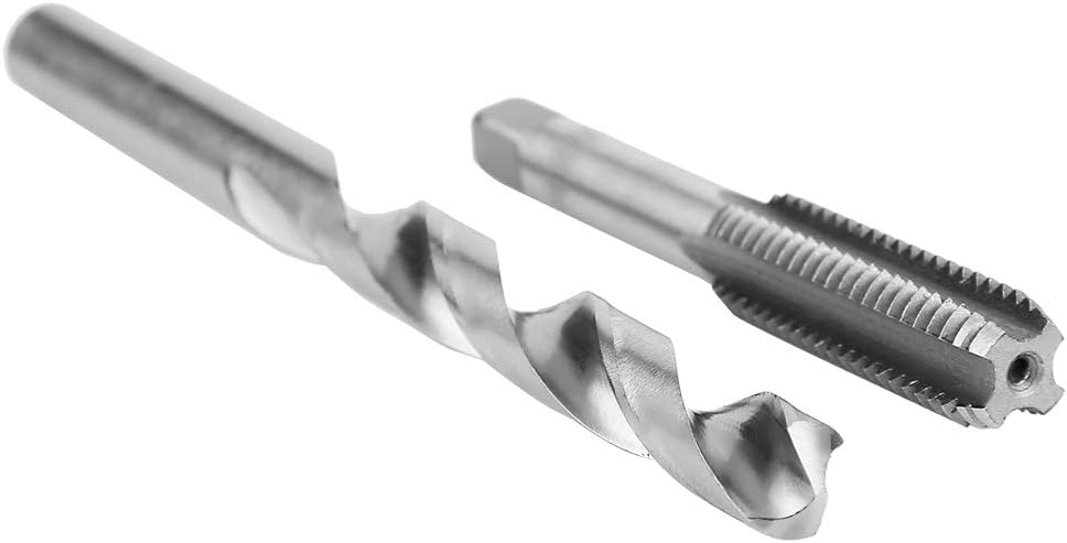 Yctze 15Pcs Alloy Steel Tap Wrench & Twist Drill Bit Set for Metal Processing – Versatile Taps & Drills for Drilling Jobs