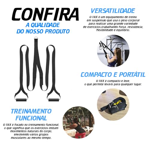 TRX Simples Fita De Suspensão Para Treinamento Saude Reabilitação Funcional Pilates Yoga Fisioterapi