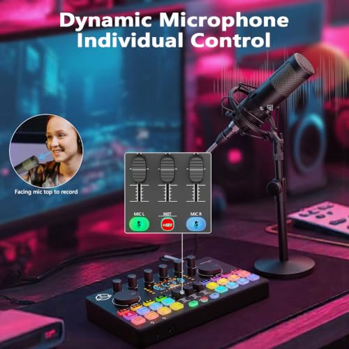 Image of M100 Podcast Equipment Bundle,2 XLR Dynamic Mics & Audio interface
