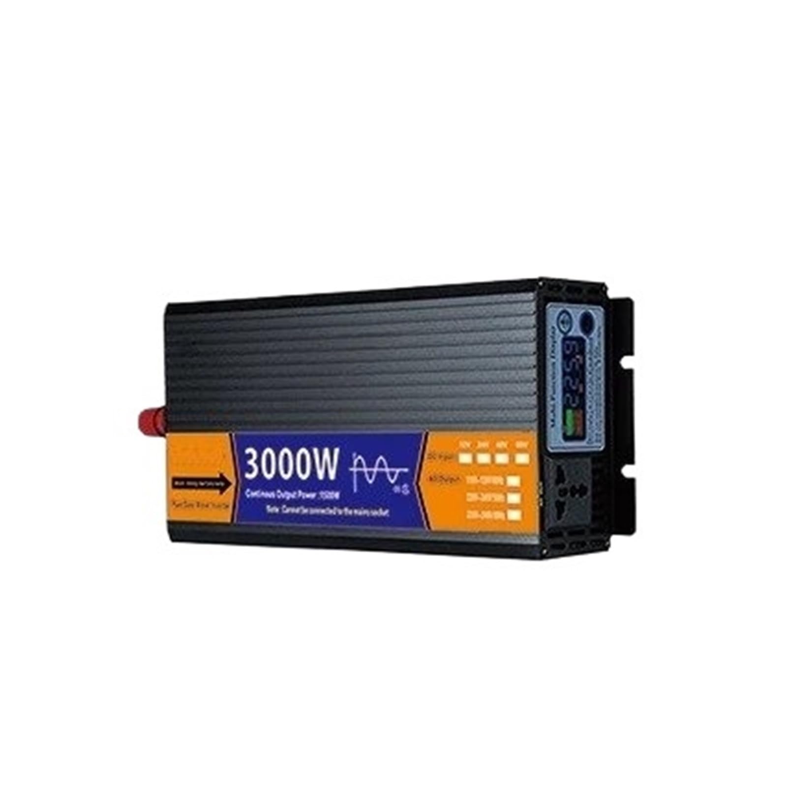 Inversor Onda Sinusoidal Pura con Transformador Voltaje Pantalla LCD Solar CC 12 V/24 V/48 V/60 V A CA 110 V/220 V 2000 W 3000 W 4000 W 5000 W Convertidor(24V,127V 60HZ,3000W)