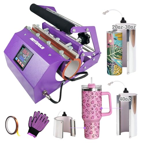 BetterSub 3-in-1 Tumbler Heat Press Machine, Compatible 40oz 30oz 20oz...