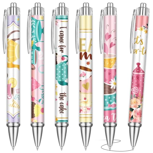 Stylos à bille à thème floral rose : lot de 24 pièces pour fêtes