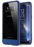 Galaxy S8+ Plus Case, [Scratch Resistant] i-Blason Clear [Halo Series] Samsung Galaxy S8+ Plus Hybrid Bumper Case Cover 2017 Release (Navy)