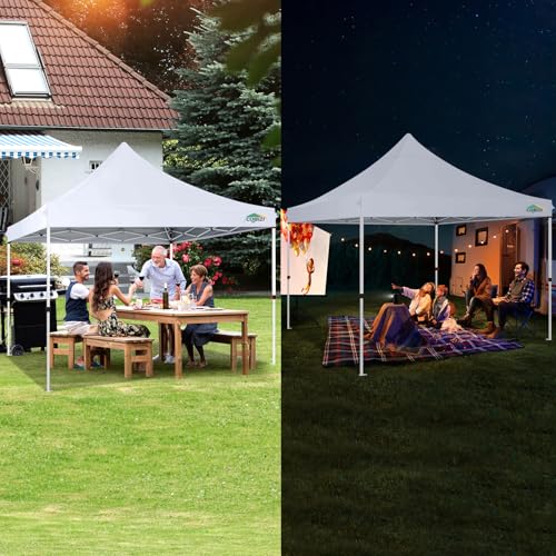 Image of COBIZI 10x20 Pop up Canopy Tent for Parties, Carry Bag,6 Walls,4 Sandbags