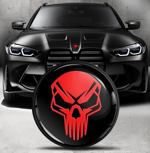 Image of Biomar Labs 82mm Car Bonnet Badge Compatible with BMW 51148132375 - Replacement BMW Badge Emblem for Bonnet or Boot EO (EO 18)