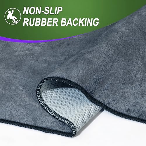 Image of RD TREND Carpets for Living Room Anti Skid Carpet for Room /Hall /Bedroom /Office /Floor Carpet&Rugs Machine-Washable (Grey, 4X6 Feet)