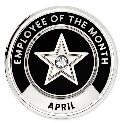 Image of PinMart Employee of the Month Lapel Pin - 1 inch Cloisonne Enamel Pin