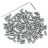 ZDingTech 100pcs M2 X 4mm 304 Set Screws Stainless Steel 2mm x 4mm Set Screws Hex Allen Head Hex Hexagon Socket Set Screws with 0.9mm Allen Wrench,2mm Set Screw hex Allen Head Socket Set Screws