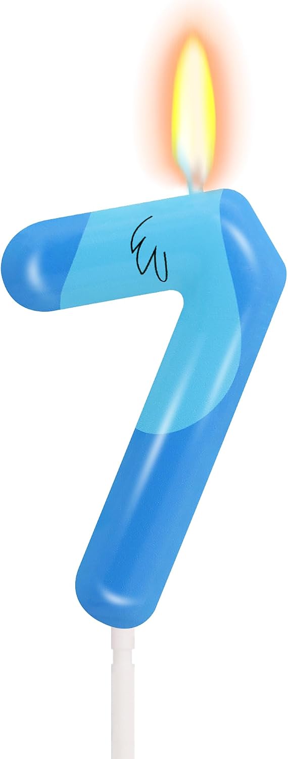 Hawaii Number 6 Birthday Candle, 6th Birthday Decorations Girl Boy
