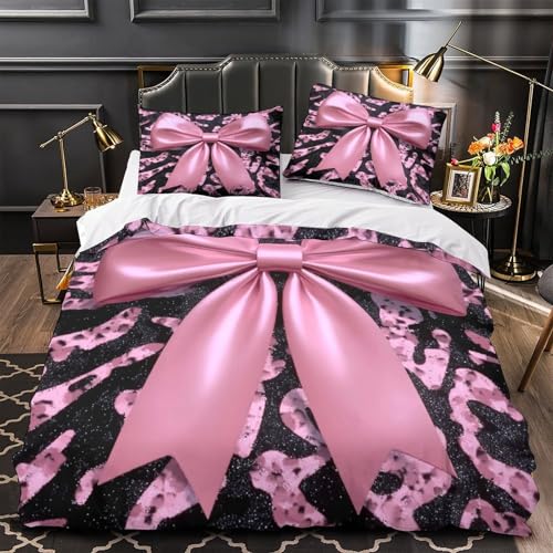 Parure de lit lys roses en microfibre 3D Super King 260x220cm - 2