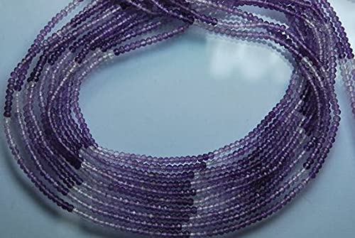 Perle améthyste pourpre 3,20mm en fil de 17 pouces pour création bijou