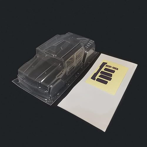 SANTAIZI Reemplazo de carcasa transparente H1 a escala 118 para MT y vehículo de orugas de 3740in con hoja de calcomanías